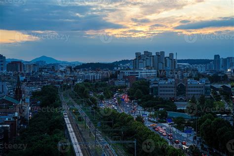 Night View of Sinchon, Seoul, Korea 14943921 Stock Photo at Vecteezy