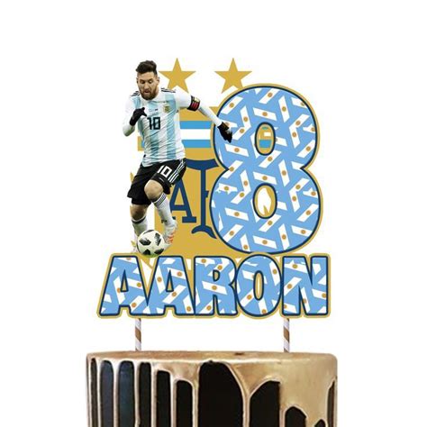 MESSI ARGENTINA CAKE TOPPER | Birthday cake toppers, Messi, Messi argentina