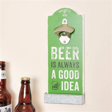 Wall Mounted Beer Bottle Opener By Dibor | notonthehighstreet.com