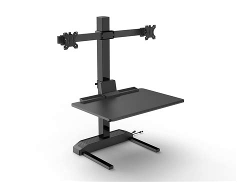 Buy Stand Up Desk Store Power Rise Electric Adjustable Standing Desk Converter Riser with Dual ...