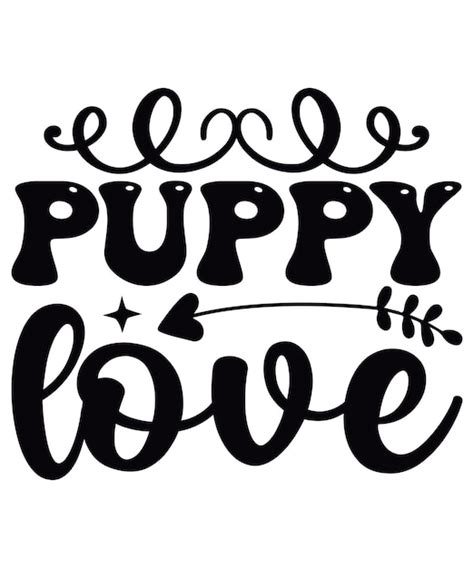 Premium Vector | Puppy love