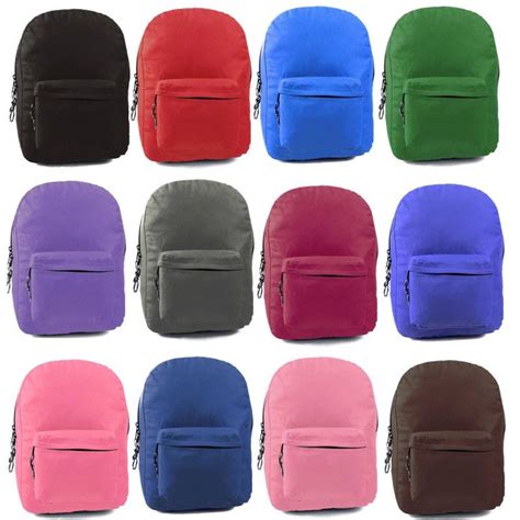 24 Units of Sturdy 600d Backpack In Assorted Colors - Backpacks 17" - at - alltimetrading.com