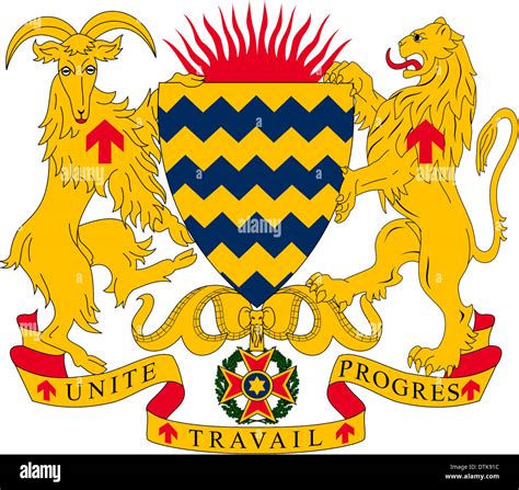 National coat of arms of the Republic of Chad Stock Photo - Alamy