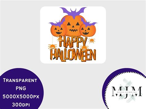 Happy Halloween Bats Pumpkins Graphic Graphic by MJ M · Creative Fabrica