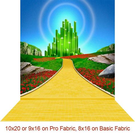 Wizard of Oz Yellow Brick Road Photo Backdrop Prop Emerald | Etsy | Photo backdrop, City ...