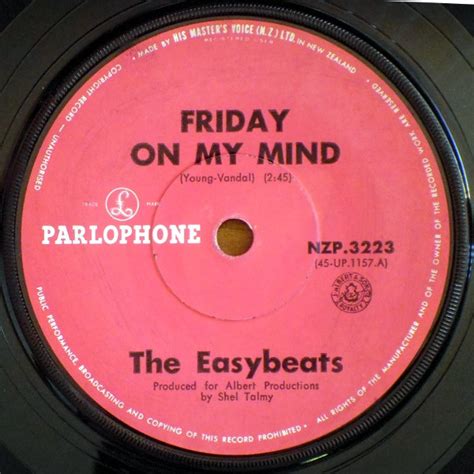 The Easybeats – Friday On My Mind (1967, Vinyl) - Discogs