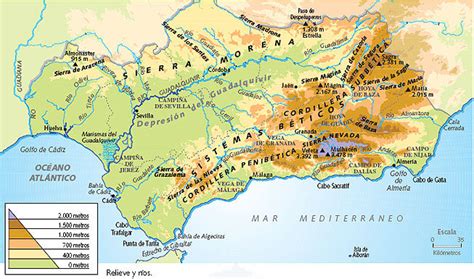 Mapa Rios Andalucia