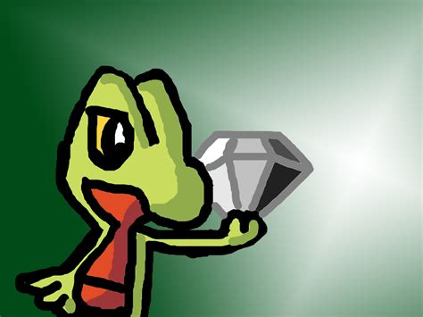 Treecko Got a Chaos emerald by TheKingHarkinian on DeviantArt