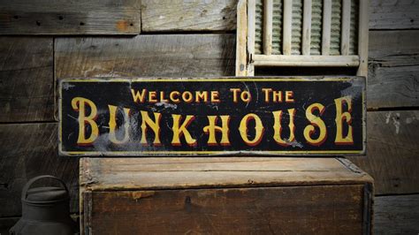 Welcome to the Bunkhouse Sign Bunkhouse Decor Cabin Sign - Etsy