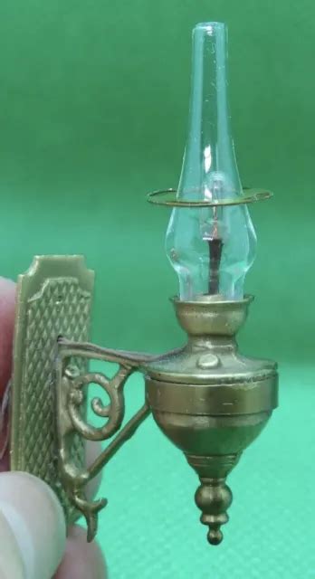 Miniature dollhouse oil lamp • $5.00 in 2023 | Candle wall sconces ...