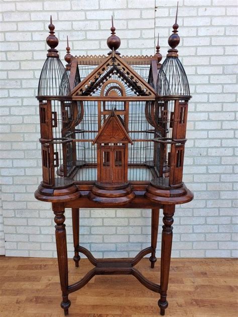 Antique Victorian Style Bird Cage on a Stand in 2021 | Bird cage design, Antique bird cages ...