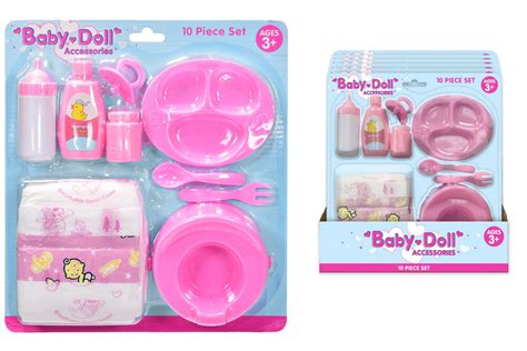 10pc Baby Dolls Accessories Playset 3+ | Toys Toys Toys UK