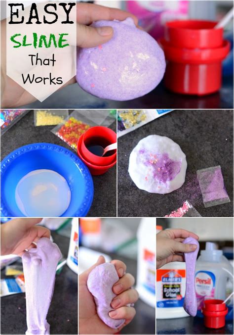 Easy 2 Ingredient Glitter Slime - It's Peachy Keen