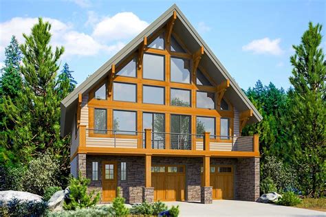 Modern Chalet for the Front-View Lot - 23768JD | Architectural Designs ...