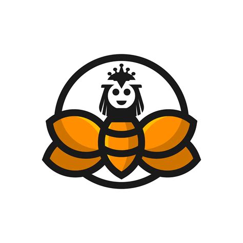 queen bee illustration logo design 5072821 Vector Art at Vecteezy