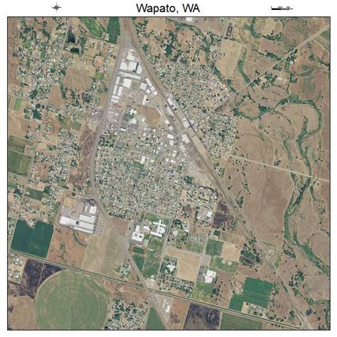 Aerial Photography Map of Wapato, WA Washington