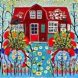 puzzlepoor - Folk Art/Americana - Scandinavian Folk Art House and Garden