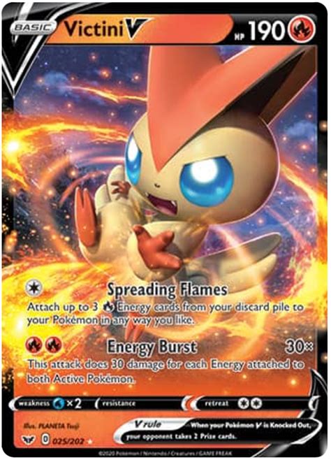 Victini V - Sword & Shield #25 Pokemon Card