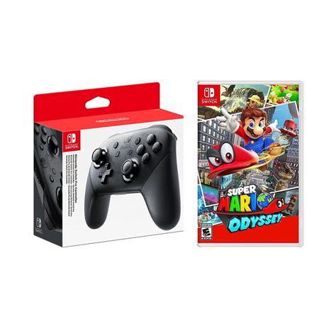 Nintendo Switch Pro Controller, Super Mario Odyssey - Nintendo Switch ...