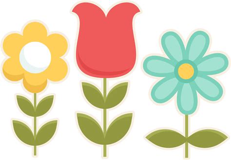 Miss Kate Cuttables | Clip art, Flower clipart, Flower svg