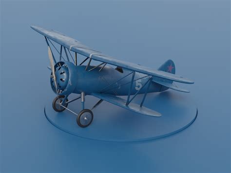 Biplane 3D model by Marta on Dribbble