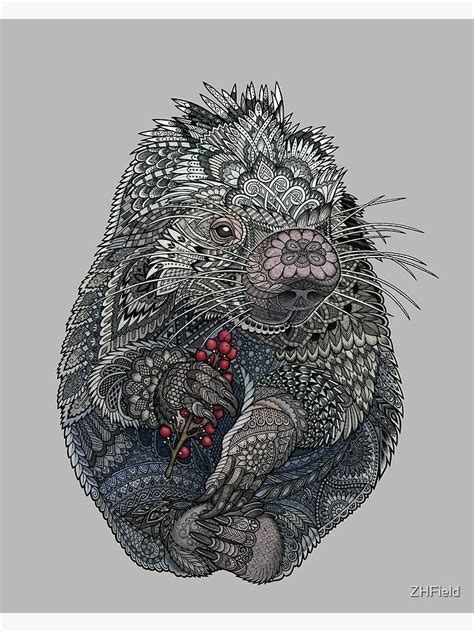 "Porcupine" Canvas Print by ZHField | Redbubble