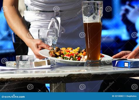 Waitress Serving Food Stock Photography - Image: 2210082