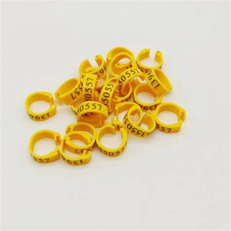 100pcs 8mm Customizable Racing Pigeon Leg Bands With Phone Number - TheBirdLovers.com - Free ...