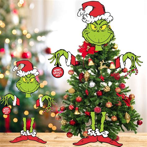 Buy Grinch Tree Topper, Grinch Décor for Christmas Tree,Whoville Christmas Decorations for Tree ...