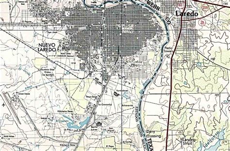 Nuevo Laredo Map, Tamaulipas, Mexico