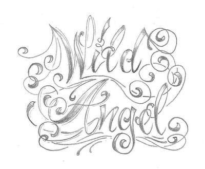 chicano letter angel desig by 2Face-Tattoo on DeviantArt
