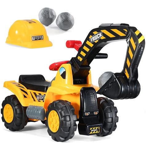 Play22 Toy Tractors For Kids Ride-On Excavator - Music Sounds Digger ...