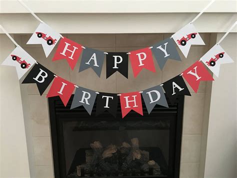 Car Birthday Banner Car Happy Birthday Banner Car Party | Etsy