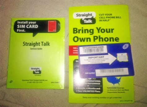 Straight Talk SIM Card AT&T, Verizon, T-Mobile Activation 4G LTE SIM ...