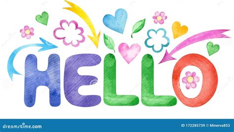 The Word Hello Clipart