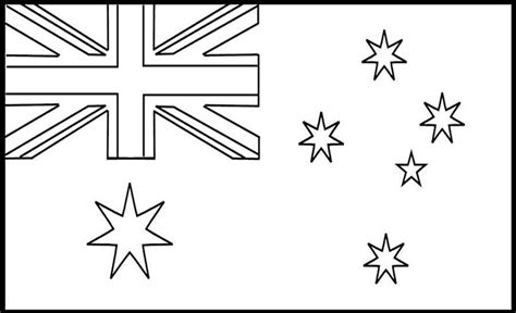 Attractive Australian Flag Coloring Page | Flag coloring pages ...