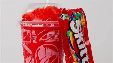 CarBS - Taco Bell Strawberry Skittles Freeze Review - YouTube