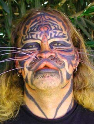 Stalking Cat | Cat tattoo, Body modifications, Facial tattoos