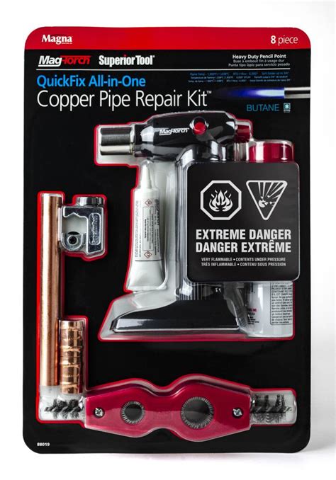 Mag-Torch® QuickFix All-in-One Butane CoPPer PiPe RePair Kit, 8-Pc | Canadian Tire