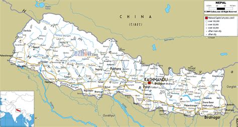 Maps of Nepal | Detailed map of Nepal in English | Tourist map of Nepal | Road map of Nepal ...