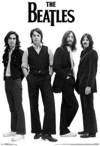 Amazon.com: RhythmHound The Beatles Poster Black and White Later Band ...