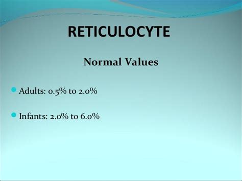 Reticulocyte count