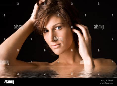 Portrait of a beautiful young tall woman Stock Photo - Alamy