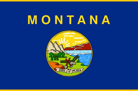 Montana Flag Coloring Page – State Flag Drawing – Flags Web