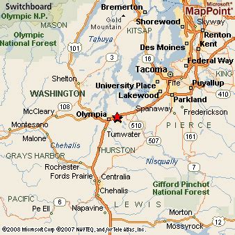 Lacey, Washington Area Map & More