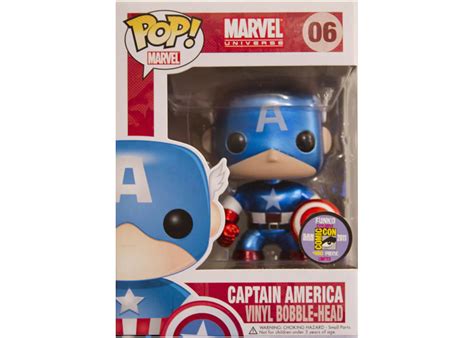 Funko Pop! Marvel Captain America Metallic SDCC Figure #06