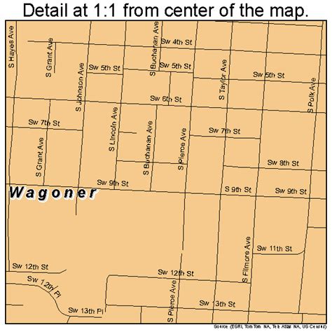 Wagoner Oklahoma Street Map 4077850