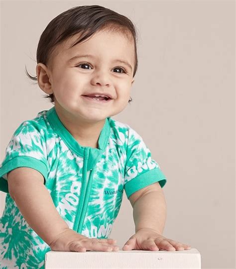 BONDS BXP9T G5Q SHORT ZIPPY ROMPER - TIE DYE GREEN | Target Australia