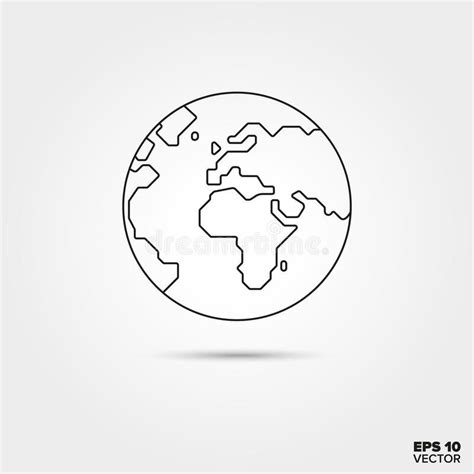 Logo Design Inspiration, Icon Design, Globe Outline, Globe Drawing ...