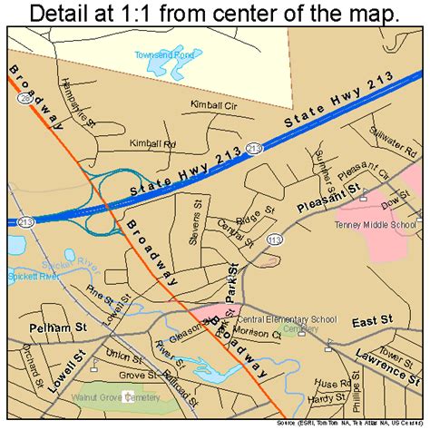 Methuen Massachusetts Street Map 2540710